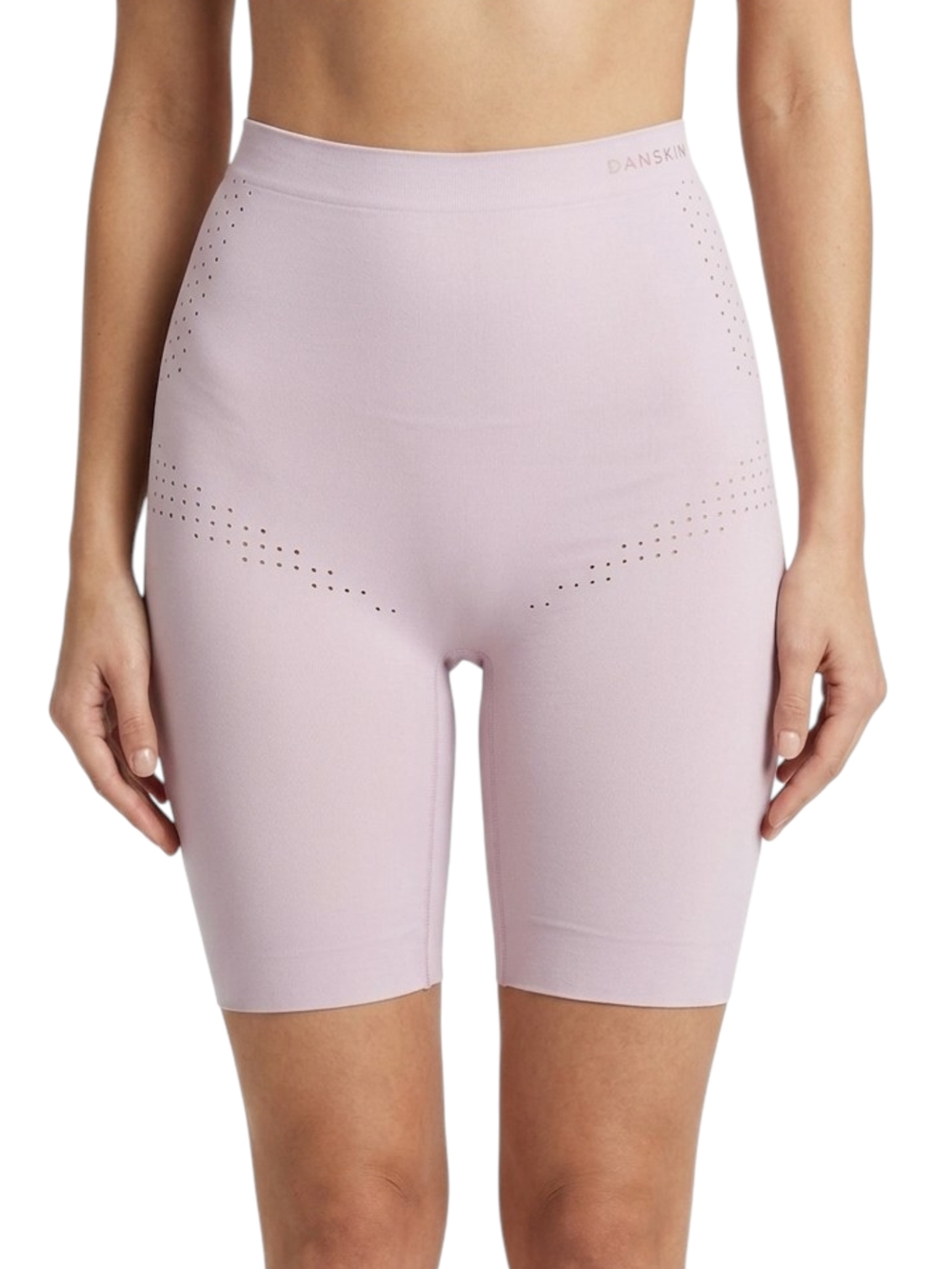 Danskin Intimates Hi-Waist Scuba Shaping Shorts Shapewear Nude/Tan - Size Large